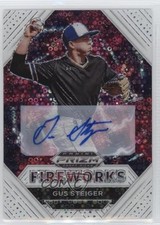 2020 Prizm Draft Picks Fireworks White Donut Circle 38/50 Gus Steiger Auto 13uy