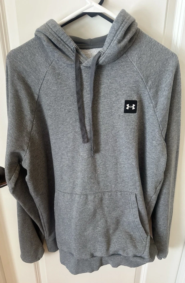 Толстовка с капюшоном Under Armour свободного покроя серая - средняя - Изображение 4 из 4