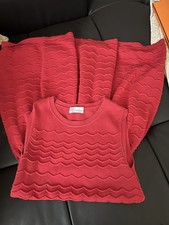 Ori$650 Red Valentino Luxury cotton Red Sleeveless A line Dress Size XS