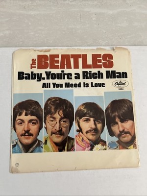The Beatles-All You Need Is Love/Baby You're A Rich Man-Picture Sleeve ONLY