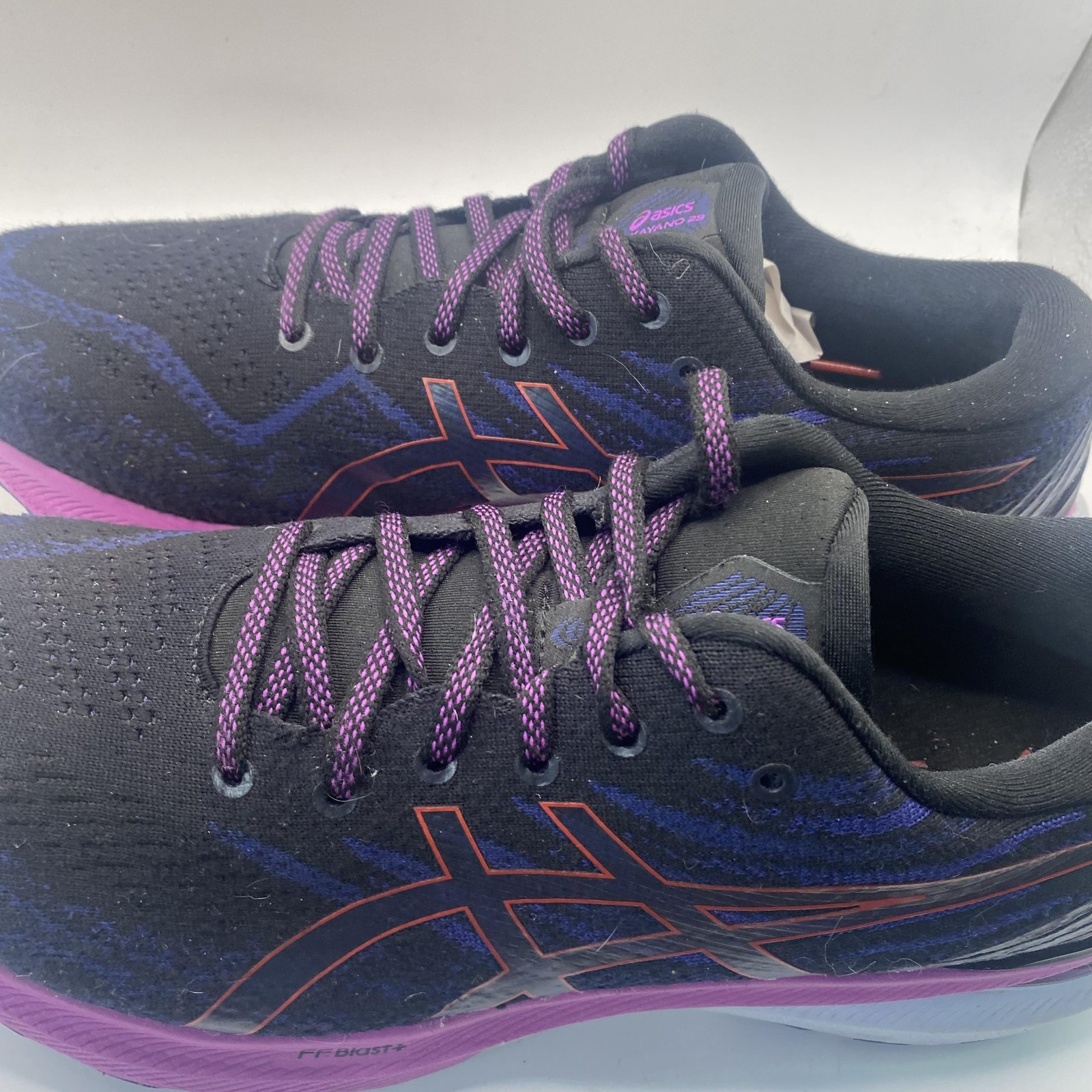 ASICS GEL-Kayano 29 Shoes Womens Size 11.5 Black Purple Running Support Sneakers thumbnail 9
