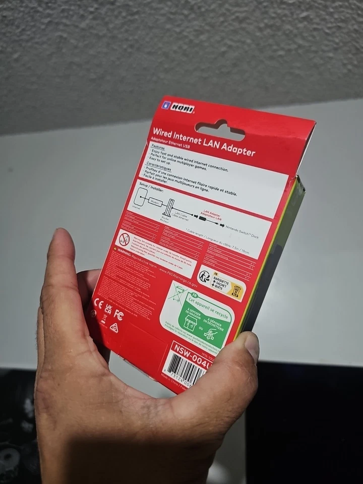 HORI Wired Internet LAN Adapter for Nintendo Switch - Officially Licensed by Nin - Image 3 of 3