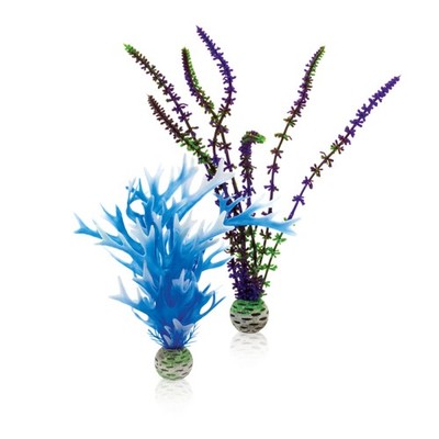 Oase biOrb Pflanzen Set mittel blau & lila Aquarien Dekoration