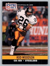 1990 Pro Set Football #626b Rod Woodson - VG - Pittsburgh Steelers