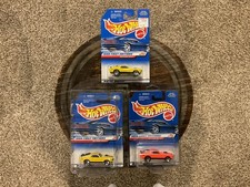 3 1998 Hot Wheels- Extremely Rare Mustang Mach 1 - 5 Hole Wheels  Orange Orig