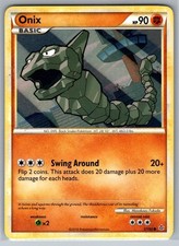 Onix 57/95 Common HGSS Unleashed Pokemon Lightly Played
