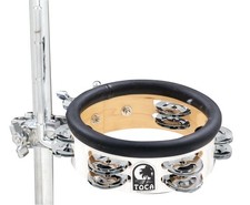 Toca Jingle-Hit Tambourine With Mount 6"