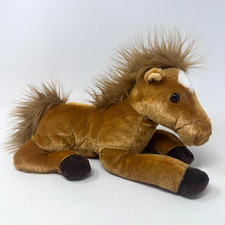 Aurora Star Plush Flopsie Stuffed Animal Brown Horse Pony Stallion 12" with TAG