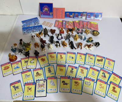 Lot of 32 Puppy In My Pocket Vintage 1993 Morrison Hasbro Toy Dog with Cards 90s