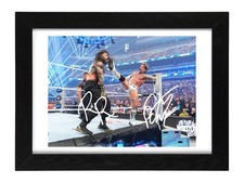 Roman Reigns And CM Punk Signed Autograph PHOTO Pre Print / Framed WWE