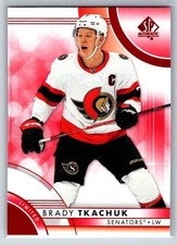 2023-24 Upper Deck SP Authentic Limited Red #31 Brady Tkachuk Ottawa Senators