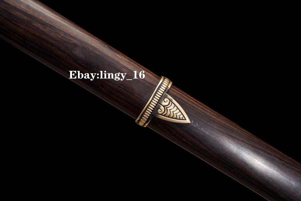 Functional Sword Folded Steel Sharp Brass Cicada Parts Chinese TaiChi Tang Jian