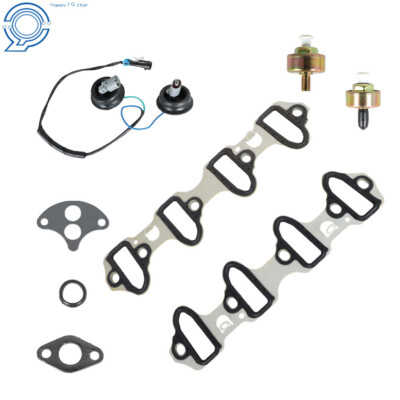 Knock Sensor With Harness Intake Manifold Gasket Kit Set For Chevrolet GM 5.3L - Foto 9