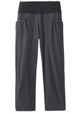 WOMENS PRANA SUMMIT CAPRIS IN CHARCOAL HEATHER SIZE L BRAND NEW WITHOUT TAGS