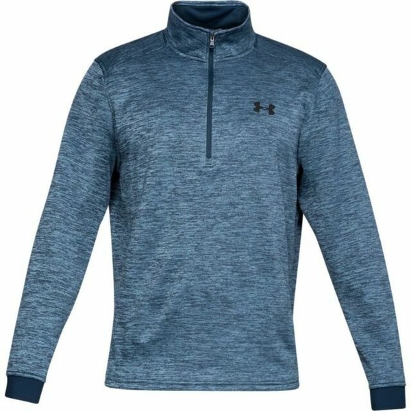 Under Armour Mens Sweater Blue Size XL Half Zip Pullover Fit Fleece