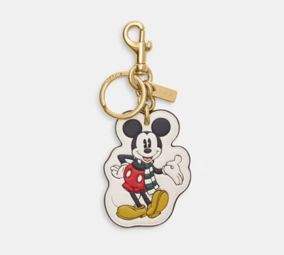 Coach X Disney Mickey Mouse Bag Charm/Key Chain CN009 NWT $148