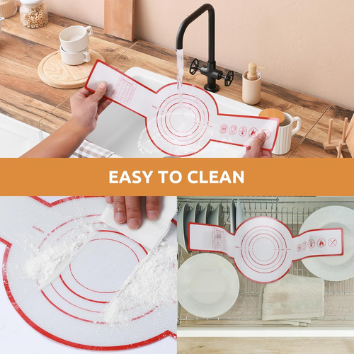 2-Pack Silicone Bread Sling for Dutch Oven, Reusable Bread Baking Mats with Long - Picture 7 of 7