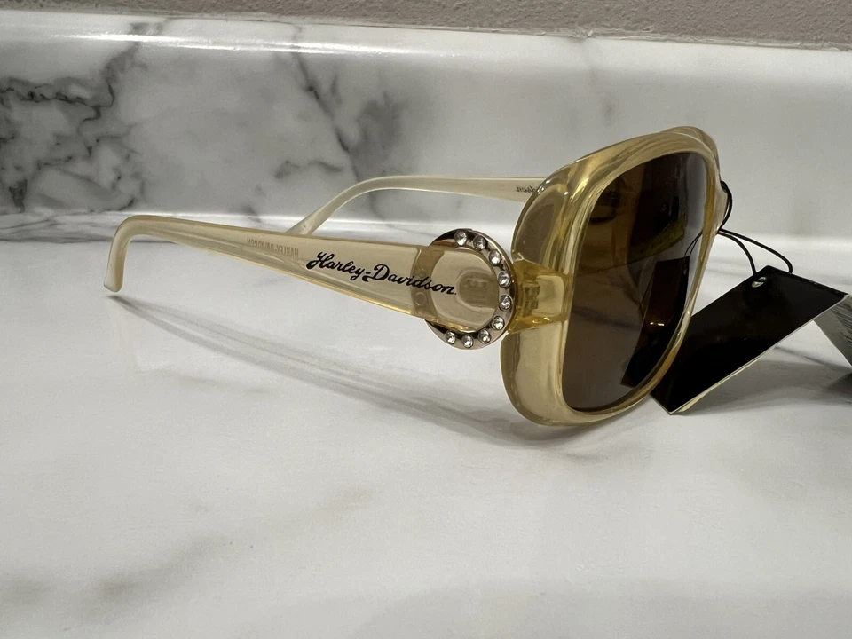 Harley-Davidson HDS 5020 标志 罕见 OOS 超大闪亮武器 设计师太阳镜 — 第 3/4 张图片