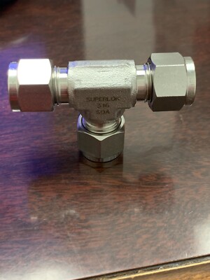 SUPERLOK STAINLESS STEEL UNION TEE 3/8 TUBE OD SWAGELOK REF SS-600-3 *NEW*