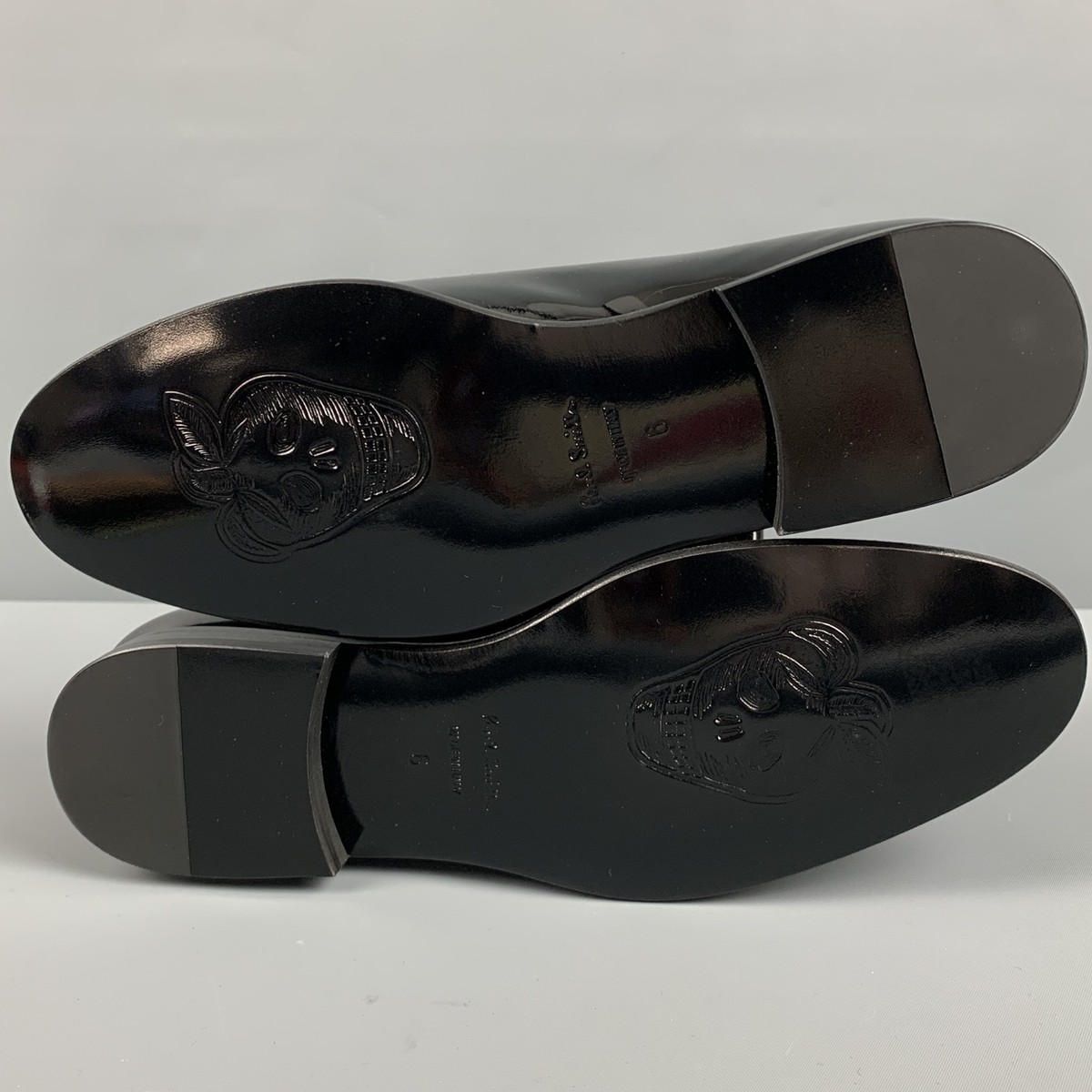 PAUL SMITH Size 7 Black Patent Leather Slip On Loafers | eBay display picture 1