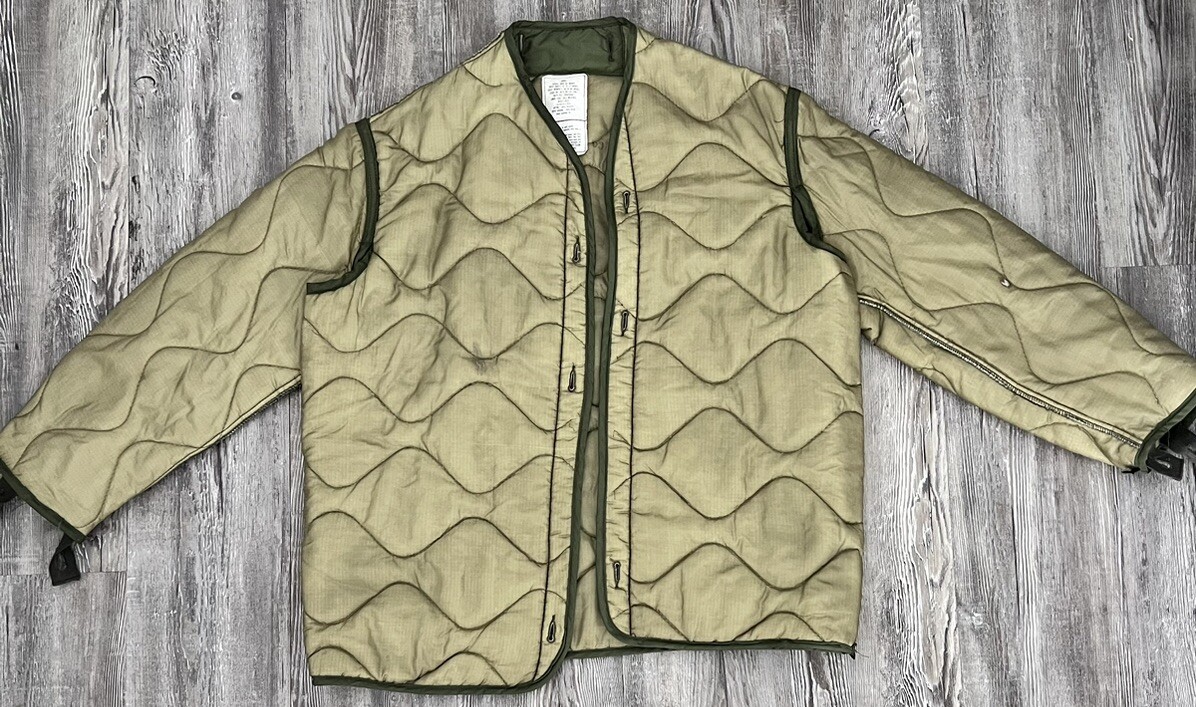 US Military Army Cold Weather Field Coat Liner Men's Vintage Size