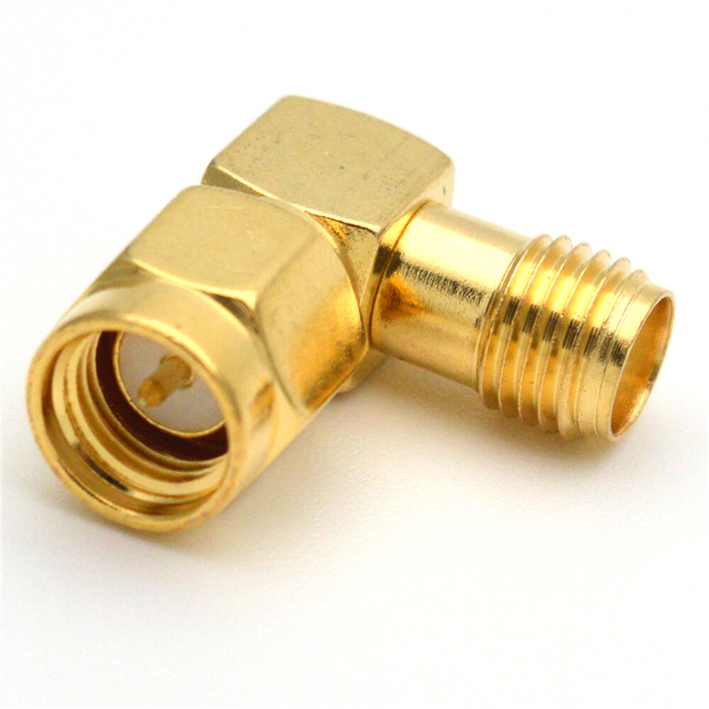 2 x SMA Male to SMA Female Right Angle L TYPE RF Adapter Connector USA