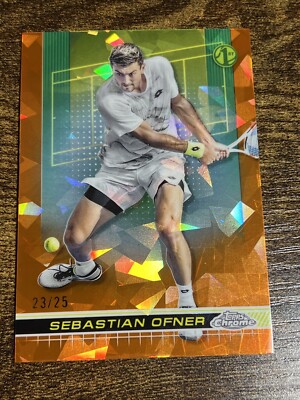 SEBASTIAN OFNER 2024 Topps Chrome Tennis Sapphire Orange Ice