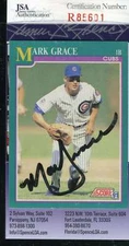 Mark Grace 1991 Score Jsa Coa Hand Signed Cubs Authentic Autographed