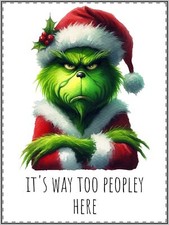 Merry Christmas Grinchmas Peopley Custom Shape Magnets
