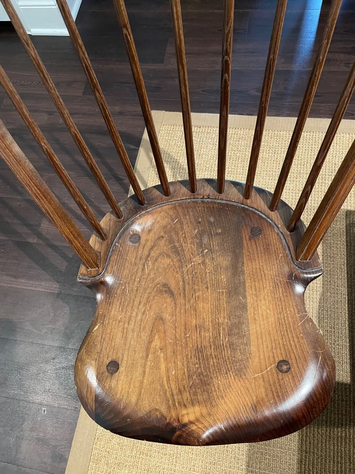 Warren Chair Works - Sillas laterales con respaldo de arco de bambú (4) Foto 2 de 4