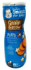 Gerber Snacks for Baby Grain  Grow Sweet Potato Puffs 1.48 oz