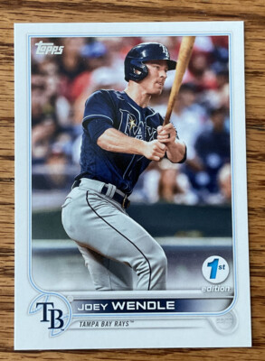 2022 Topps Series 1 First 1st Edition Base Card Joey Wendell, Tampa Bay Rays