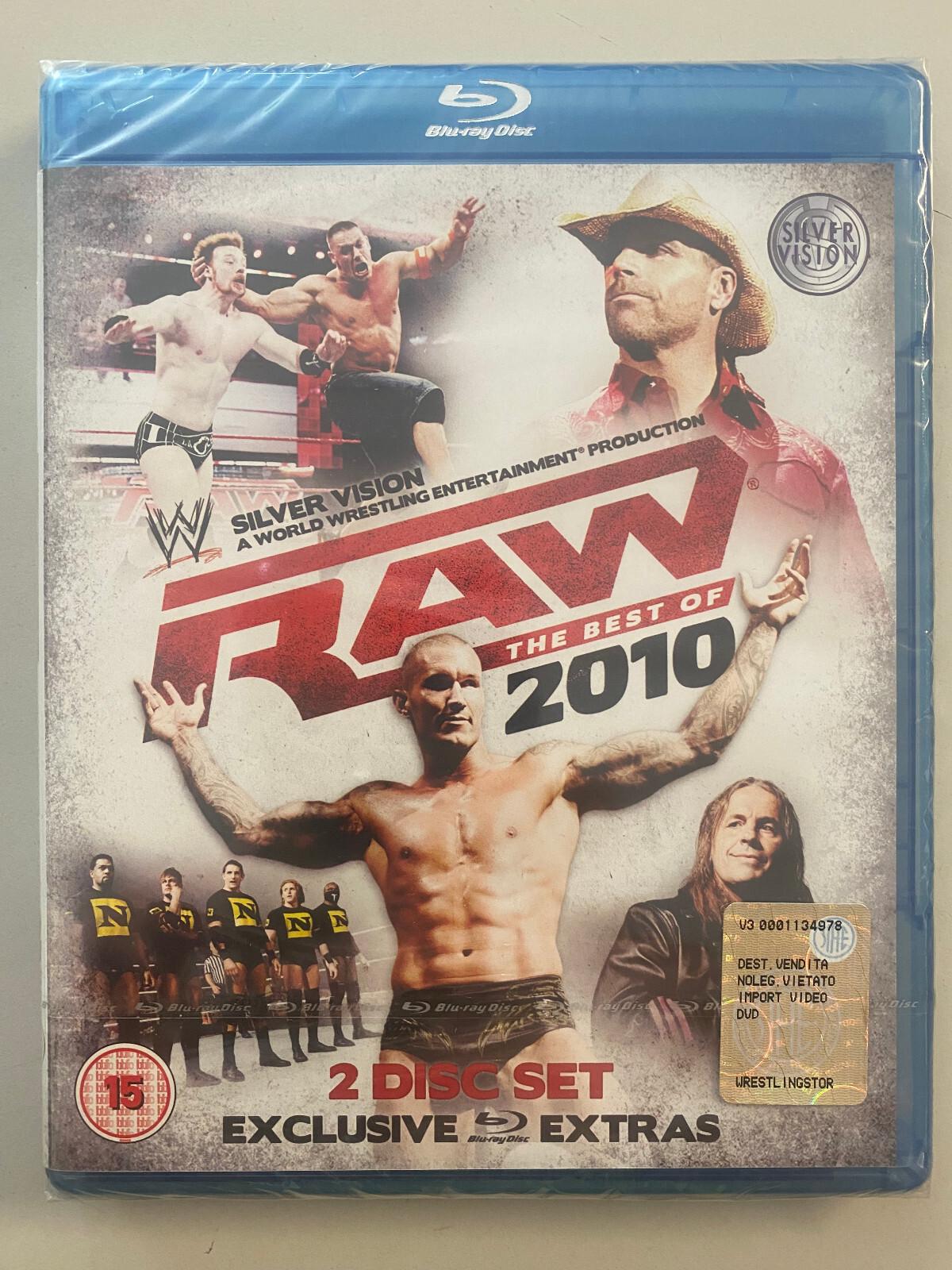 Blu Ray Disc WWE RAW: THE BEST OF 2010 Silver Vision Original Release 2 Disc-Set