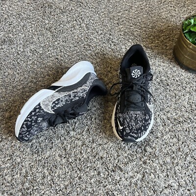 Nike Black White Super Rep Go 3 Flyknit Sneakers Shoe Womens Size 6.5