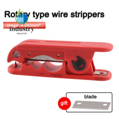 Rotary Type Peeling Knife Wire Stripper 4-240mm² Insulated Wire Cable Stripper