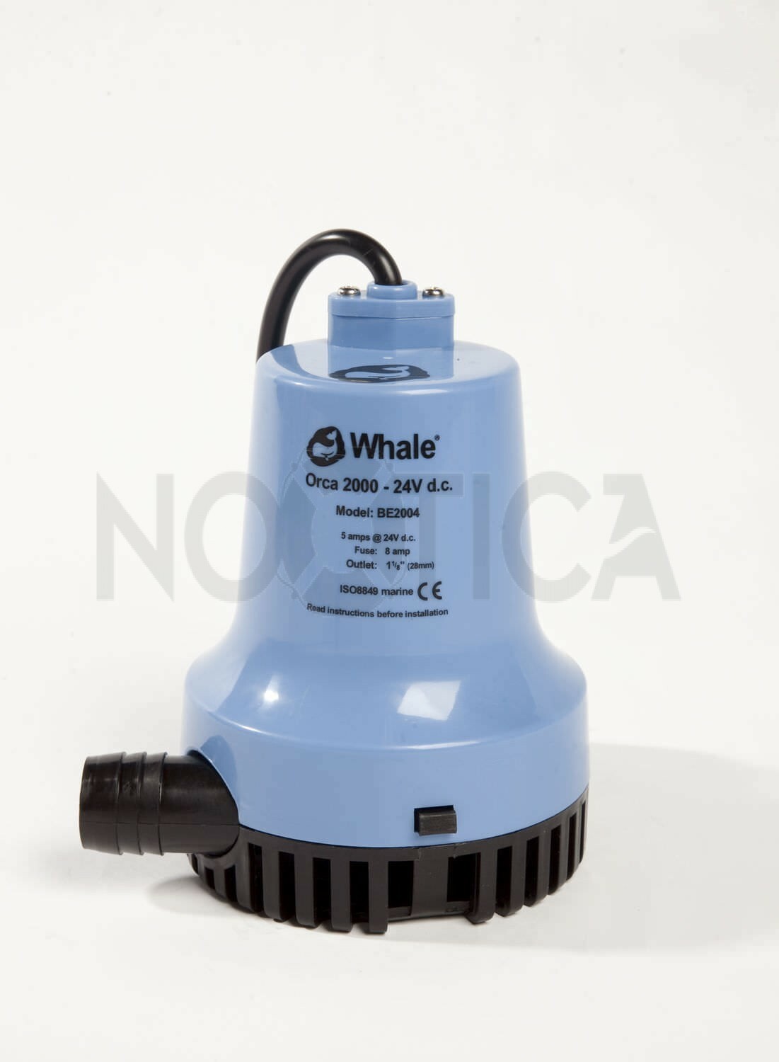 Pompe de cale Whales Orca 3000 24V pour bateau et voilier