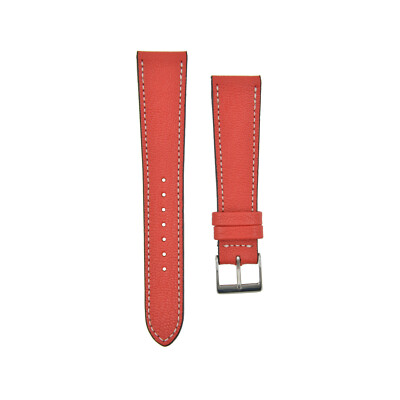 ALMA CHÈVRE Goat Skin Leather WATCHSTRAP ROUGE RED Bracelet Uhrband