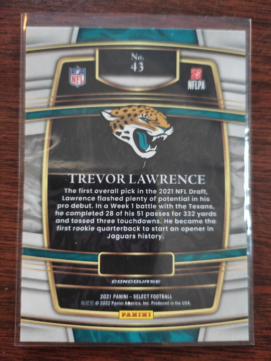 2021 Panini Select Trevor Lawrence Concourse RC Rookie Card