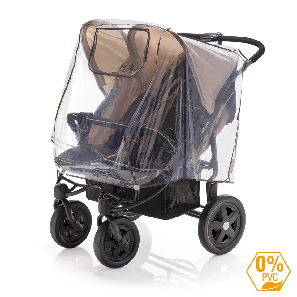 Diago Comfort Doppel Side by Side Kinderwagen Buggy Regenschutz Regenschutz Neu in OVP