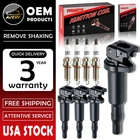 ✅OEM 4 Ignition Coil + Iridium Spark plug for BMW 228i 320i 328i 428i 528i UF592