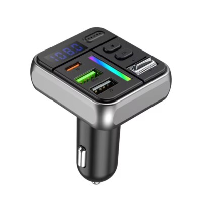 Kfz-FM-Sender, Bluetooth 5,3-Headset, Radio FM-Modulator,Auto Transmitter,USB-С
