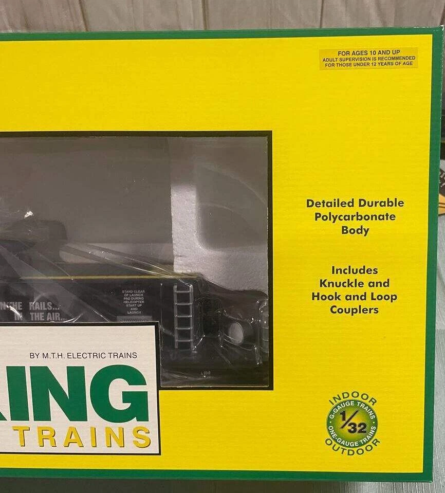 M.T.H. RAILKING G GAUGE OPERATING CHANNEL 4 NEWS HELICOPTER & CAR NEW IN SHIPPER - Image 4 of 4