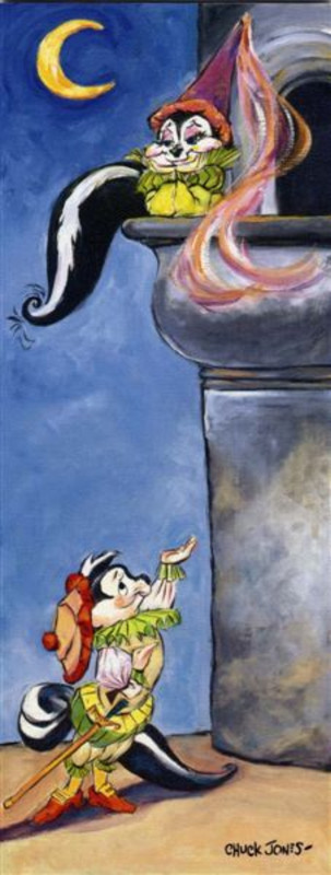 CHUCK JONES  Pepe le Pew Romeo Juliet 2005 Warner Bros Canvas Ltd Ed of 400