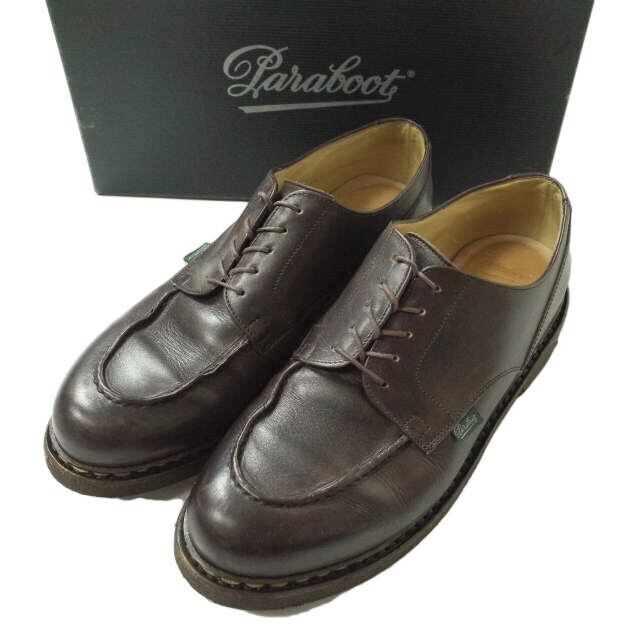 PARABOOT France CHAMBORD UK8.5(27cm) Dark brown TEX Sole Norwegian Leather  shoes
