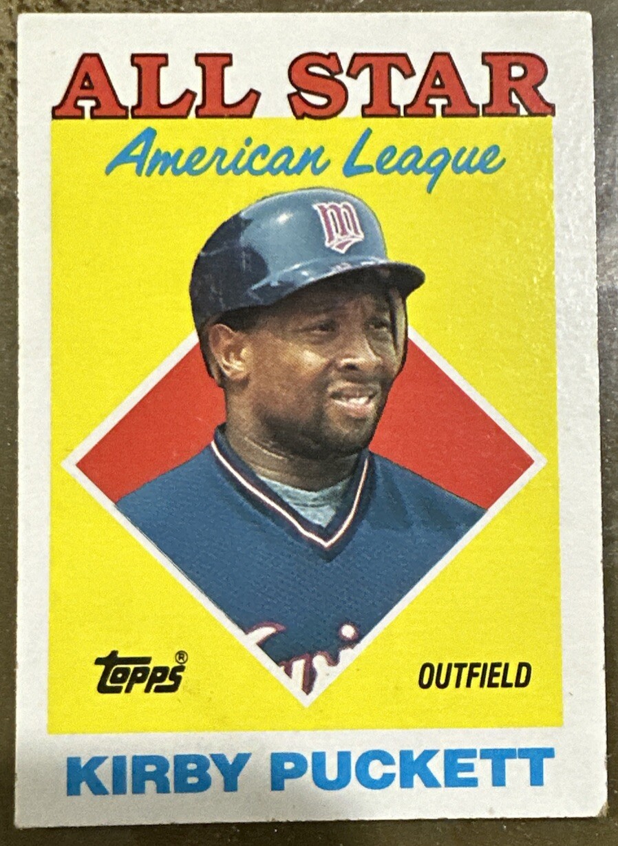 1988 Topps Kirby Puckett All Star Multiple Misprint errors