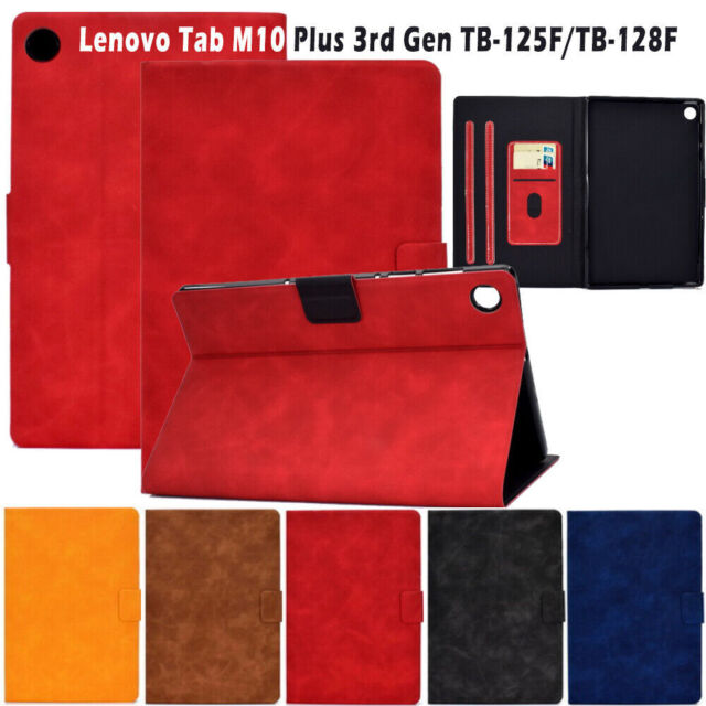 For Lenovo Tab M10 Plus 3rd Gen TB-125F/TB-128F Case Flip PU Leather Stand Cover