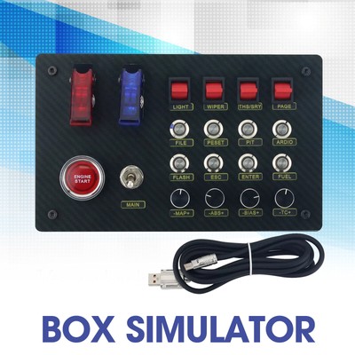 For Fanatec ZQSR Horizontal Button Box SIM Racing Control Box Racing Simulator