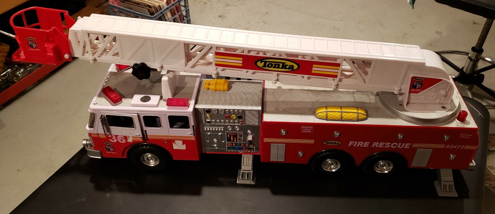 tonka fire rescue truck 03473
