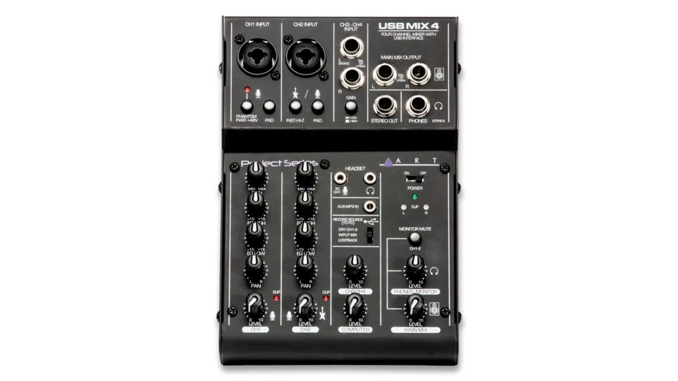 ART USBMIX4 Four Channel Mixer / USB Audio Interface - Image 3 of 3