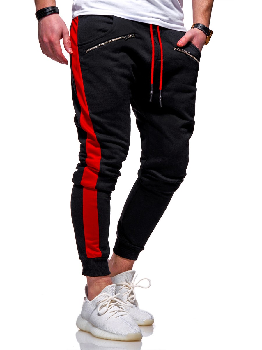 Behype Herren Trainingshose Mit Seitenstreifen – Bequeme Jogginghose Für Sport & Alltag